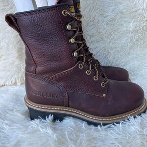 Carolina Women's Elm 8" Logger Work Boot - Brown